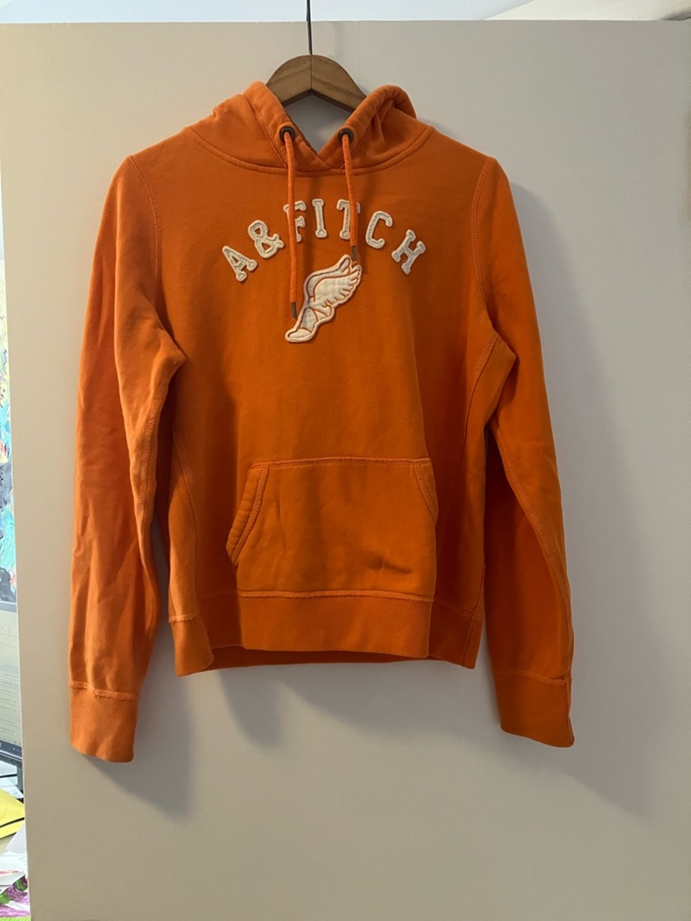 Abercrombie & Fitch Orange Hooded Pullover